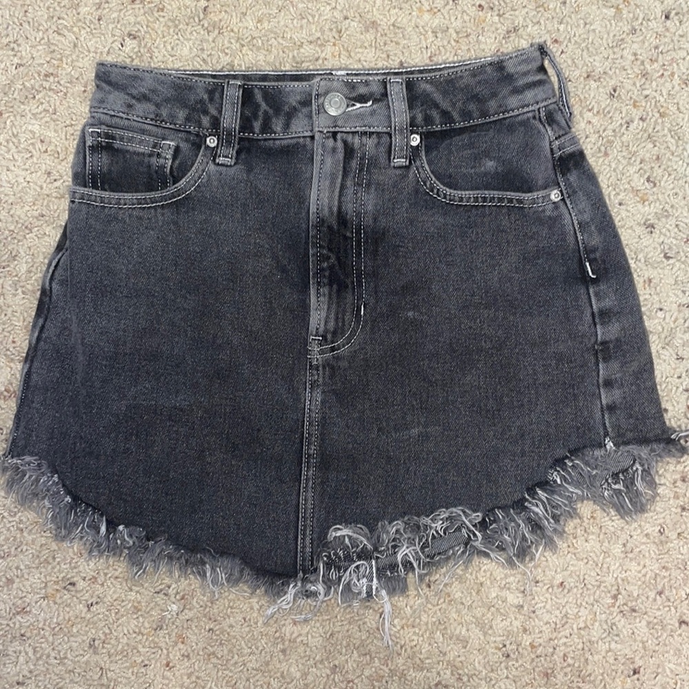 Pacsun Black Mini Jean Skirt - Size 23